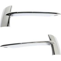 Bumper Trim Set For 2014-2018 BMW X5 Front Driver and Passenger Chrome Type 1
