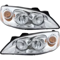 Headlight Set For 2005-2010 Pontiac G6 Driver and Passenger Side With bulb