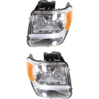 Headlight Set For 2007-2011 Dodge Nitro Driver and Passenger Side With bulb